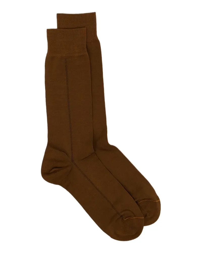 Ermenegildo Zegna Baguette socks - Braun Braun