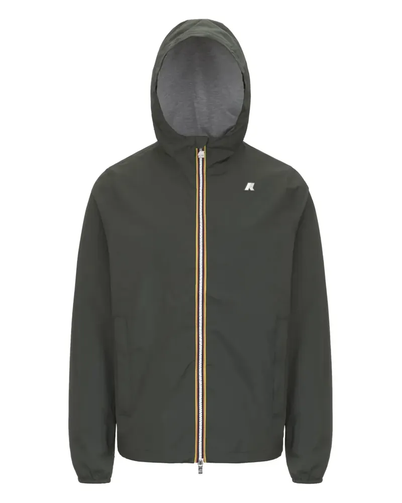 K-Way Windbreaker mit Logo-Stickerei - Grün Grün