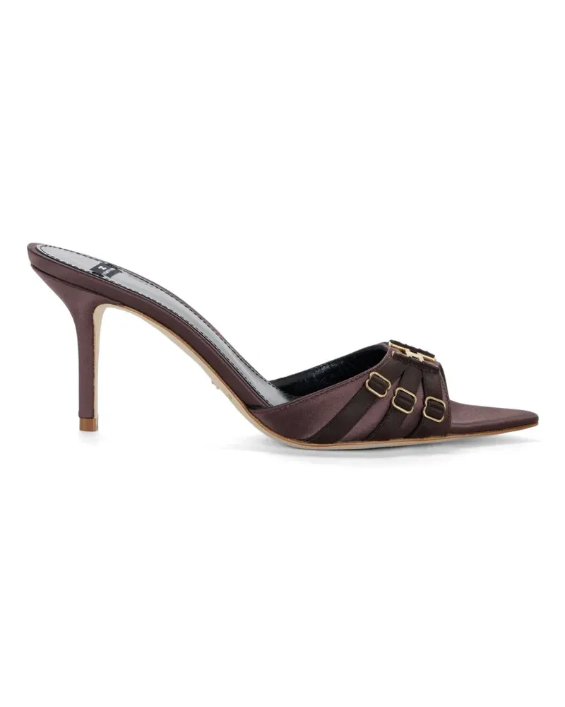 Elisabetta Franchi leather heeled sandals - Braun Braun