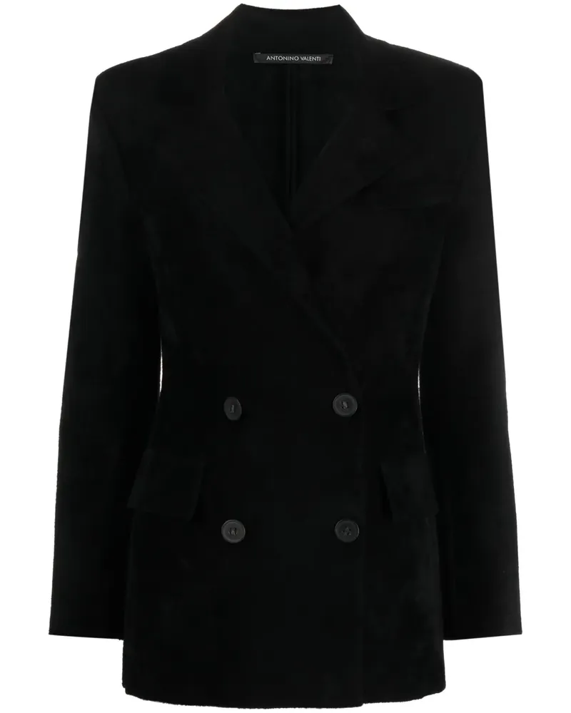 Antonino Valenti Doppelreihiger Blazer - Schwarz Schwarz