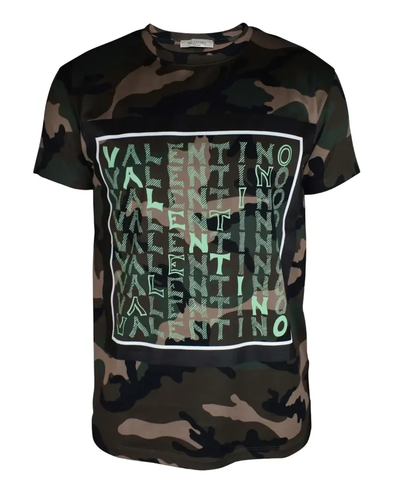 Valentino Garavani T-Shirt mit Camouflage-Print - Grün Grün