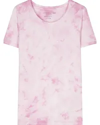 Majestic T-Shirt mit Batikmuster Rosa