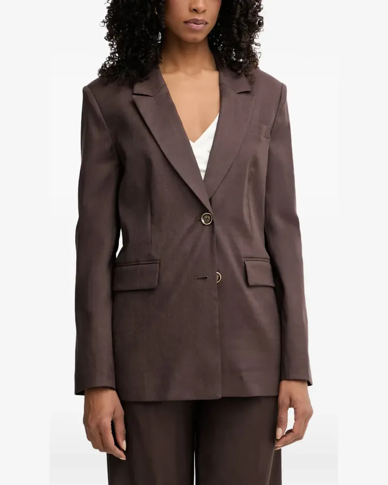 Guess notch-lapel single-breasted blazer - Braun Braun