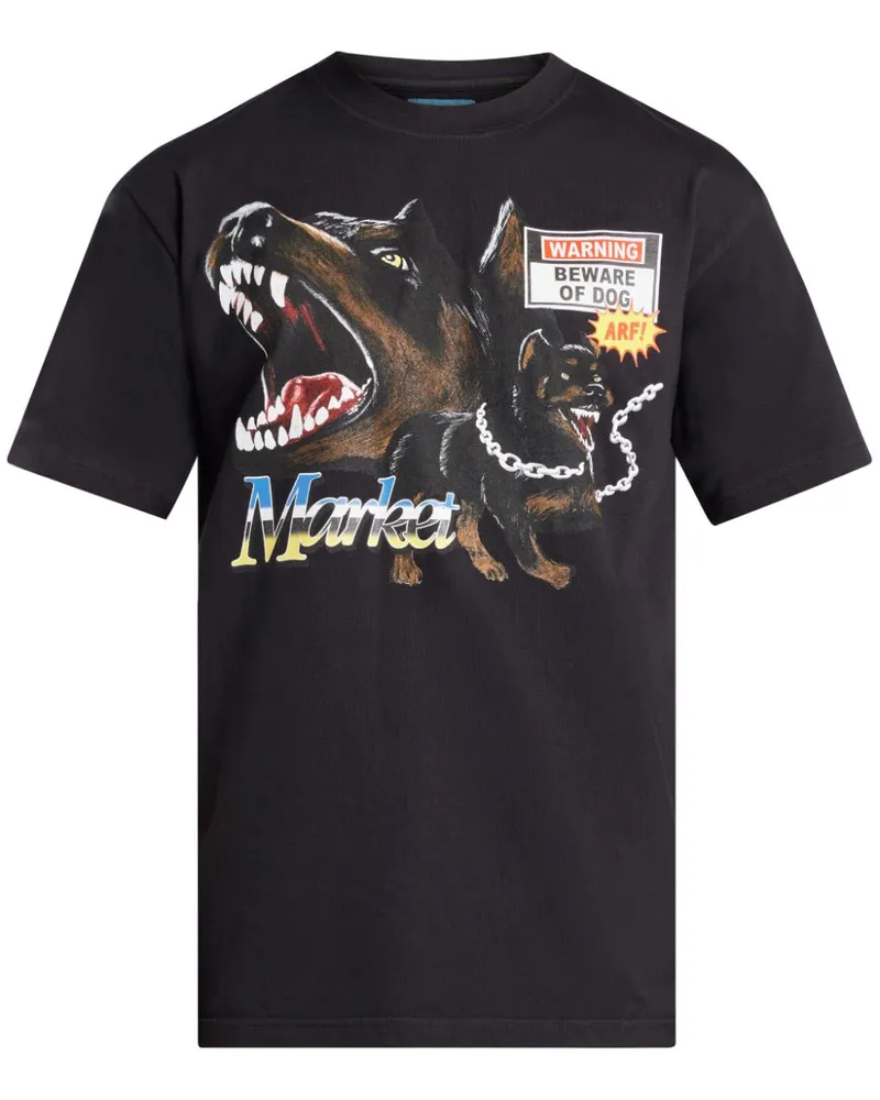 Market My Dogs T-Shirt Schwarz