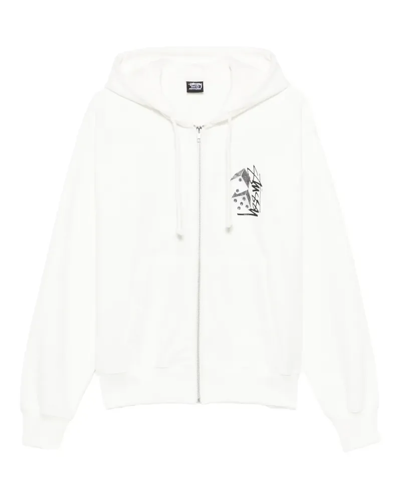 Stüssy zip-up hoodie - Nude Nude