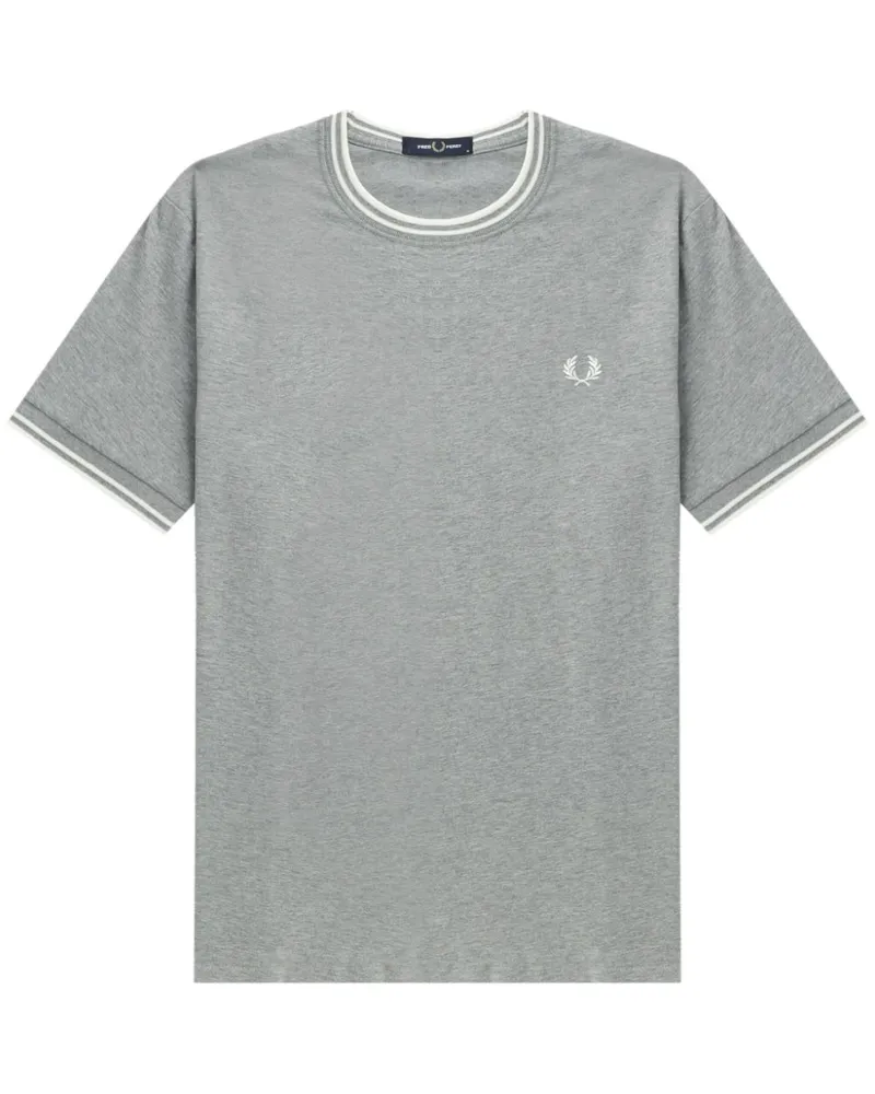 Fred Perry T-Shirt mit Logo-Stickerei - Grau Grau