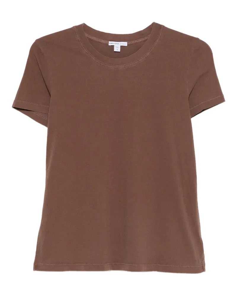 James Perse T-Shirt mit rundem Ausschnitt - Braun Braun