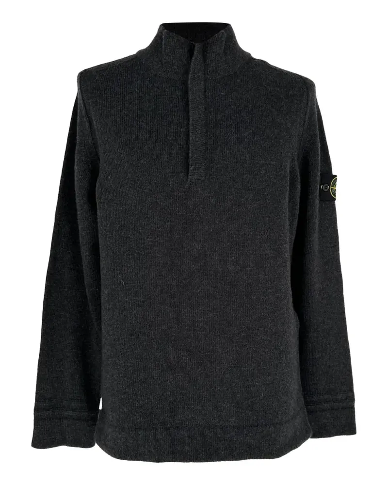 Stone Island half-zip knitted sweater - Grau Grau