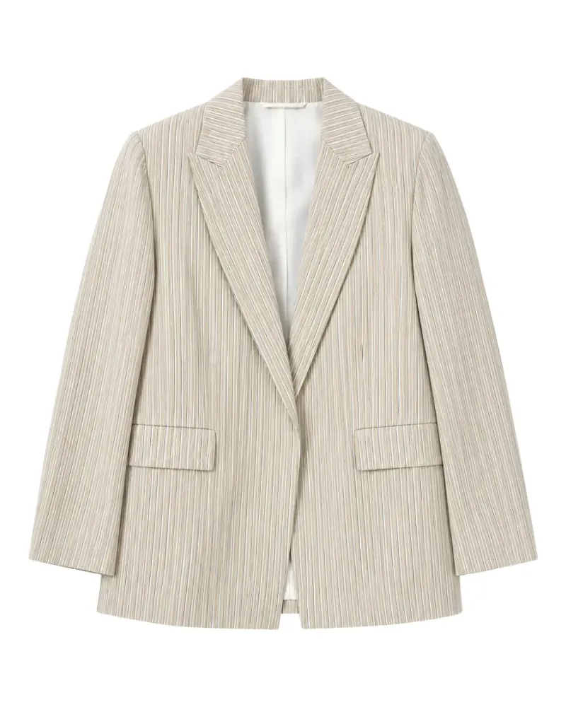 N° 21 vertical-stripe blazer - Nude Nude