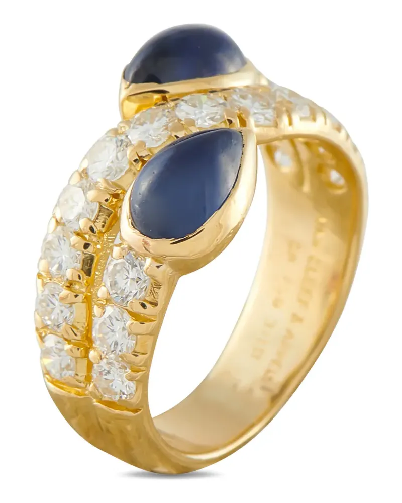 Van Cleef & Arpels sapphire and diamond 18K yellow gold ring Gold