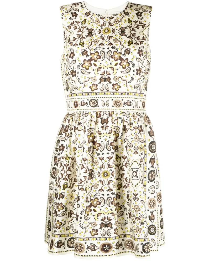 Tory Burch Pisces Seidenschal - Nude Nude