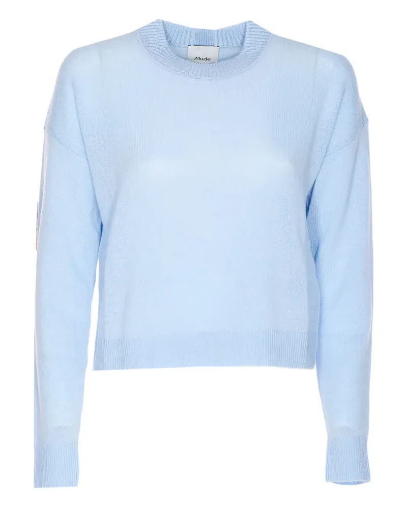 ALLUDE Pullover mit rundem Ausschnitt - Blau Blau