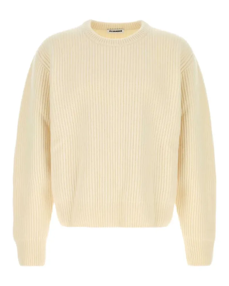 Jil Sander ribbed-knit wool sweater - Nude Nude