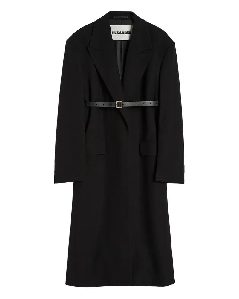 Jil Sander Doppelreihiger Mantel - Schwarz Schwarz