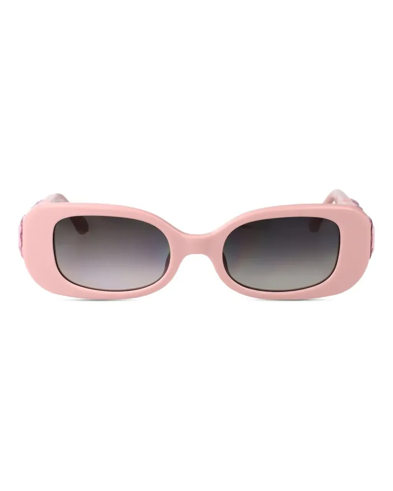 Linda Farrow Sonnenbrille mit eckigem Gestell - Rosa Rosa
