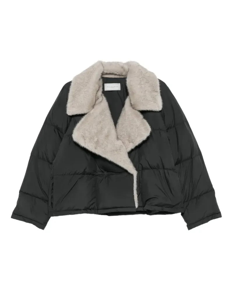Antonelli Firenze fur-trim quilted jacket - Grau Grau