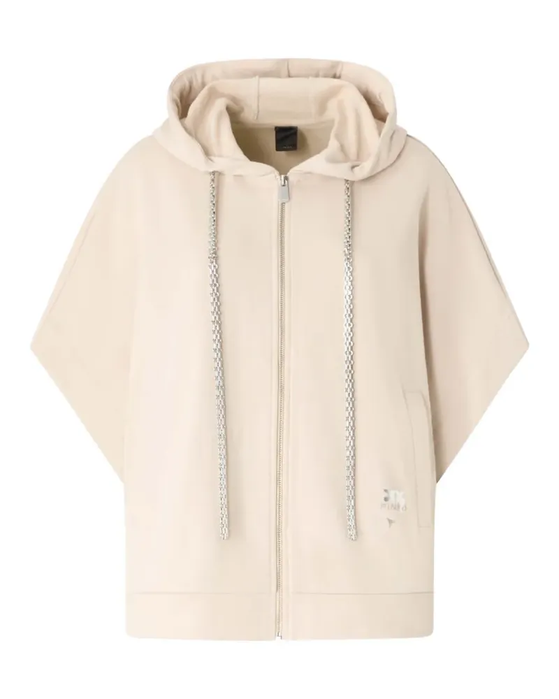 Pinko short-sleeve zip-up hoodie - Nude Nude