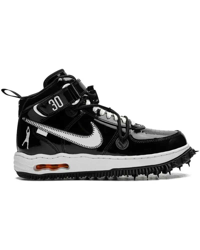Nike x Off-White Air Force 1 Mid Sneakers - Schwarz Schwarz