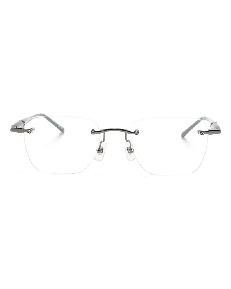 Montblanc Brille mit eckigem Gestell - Grau Grau