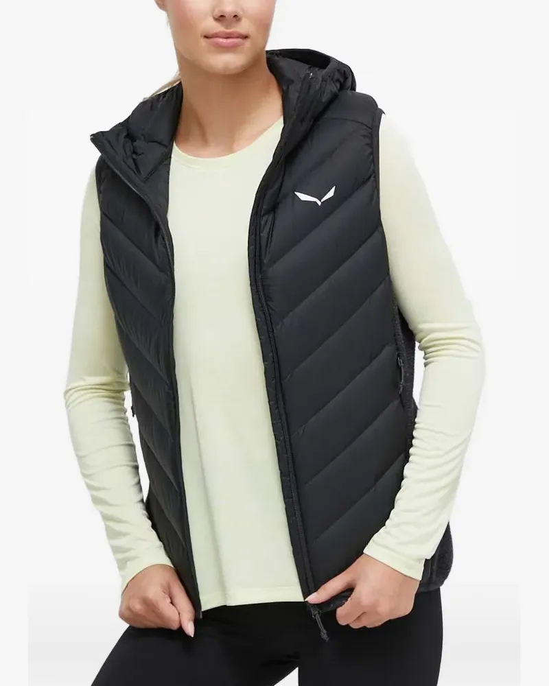 Salewa Gesteppte Fanes Sarner Kapuzenweste - Schwarz Schwarz