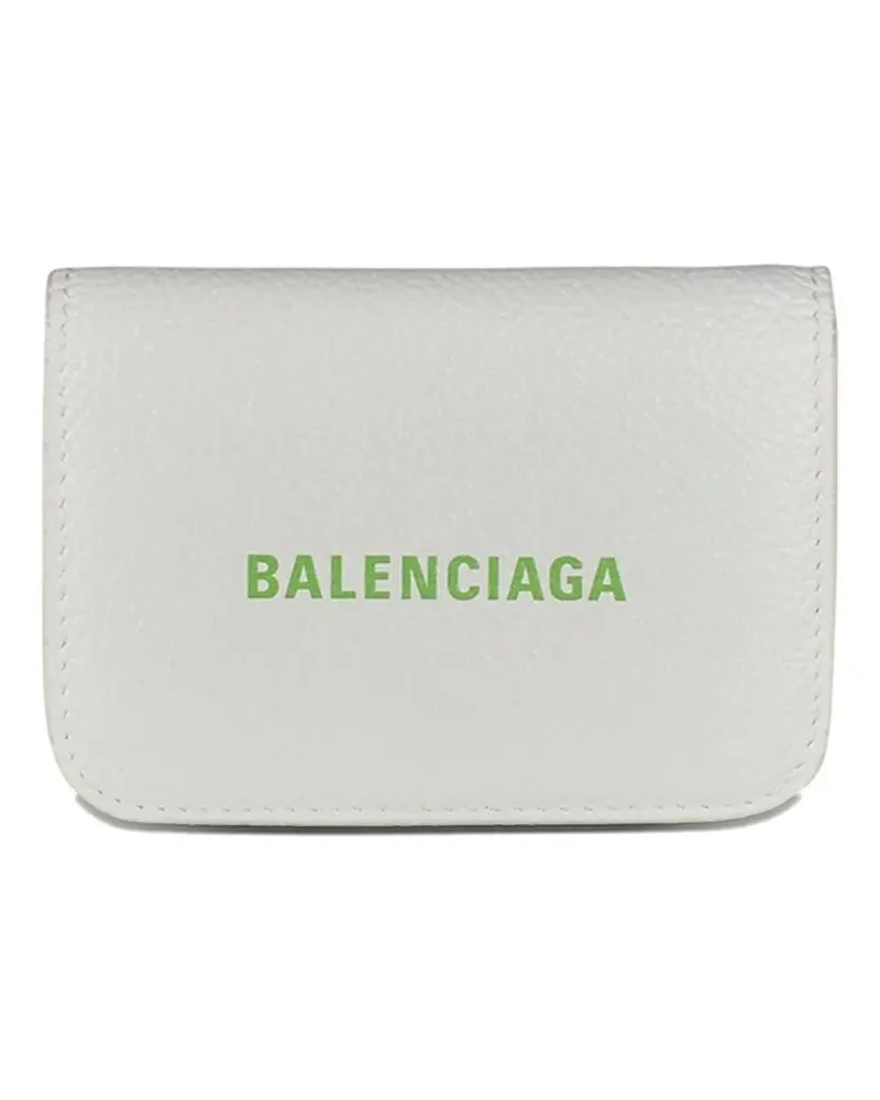 Balenciaga mini logo-print wallet - Weiß Weiß