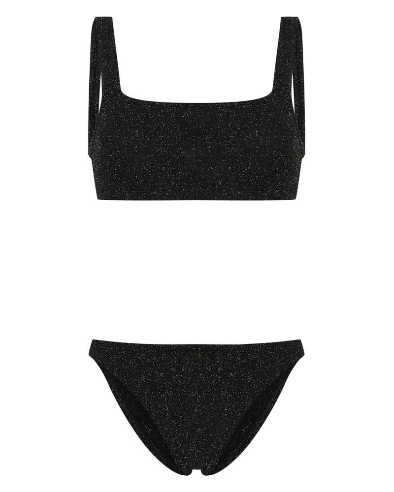 Hunza G Geraffter Xandra Bikini - Schwarz Schwarz