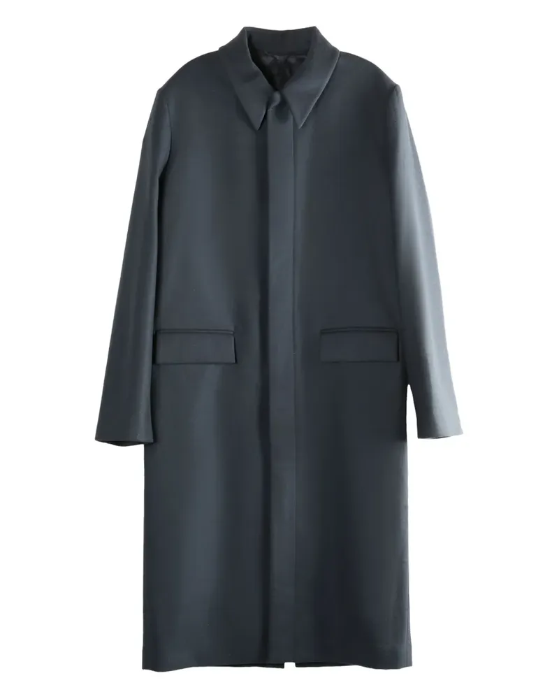 Rier single-breasted coat - Blau Blau