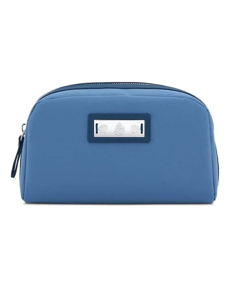 Tyler Ellis small Travel Pouch plaque make up bag - Blau Blau