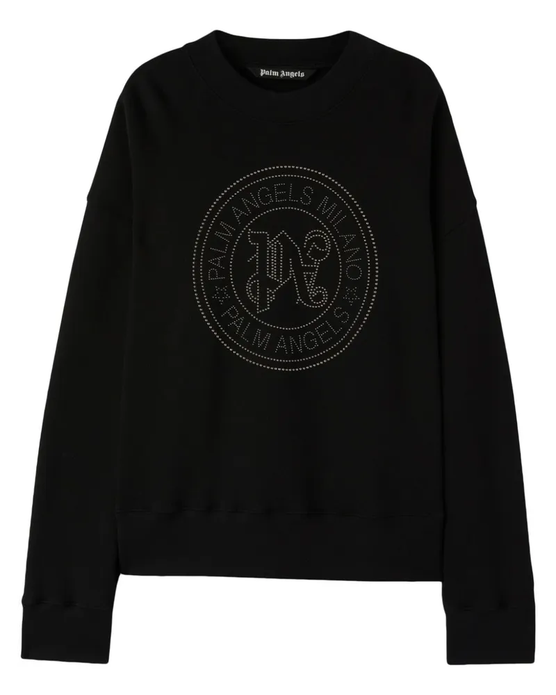 Palm Angels Milano Sweatshirt mit Nieten - Schwarz Schwarz