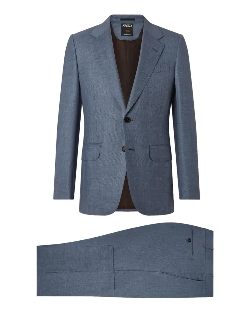 Ermenegildo Zegna Hellblauer Trofeo 120mila Wollanzug Blau