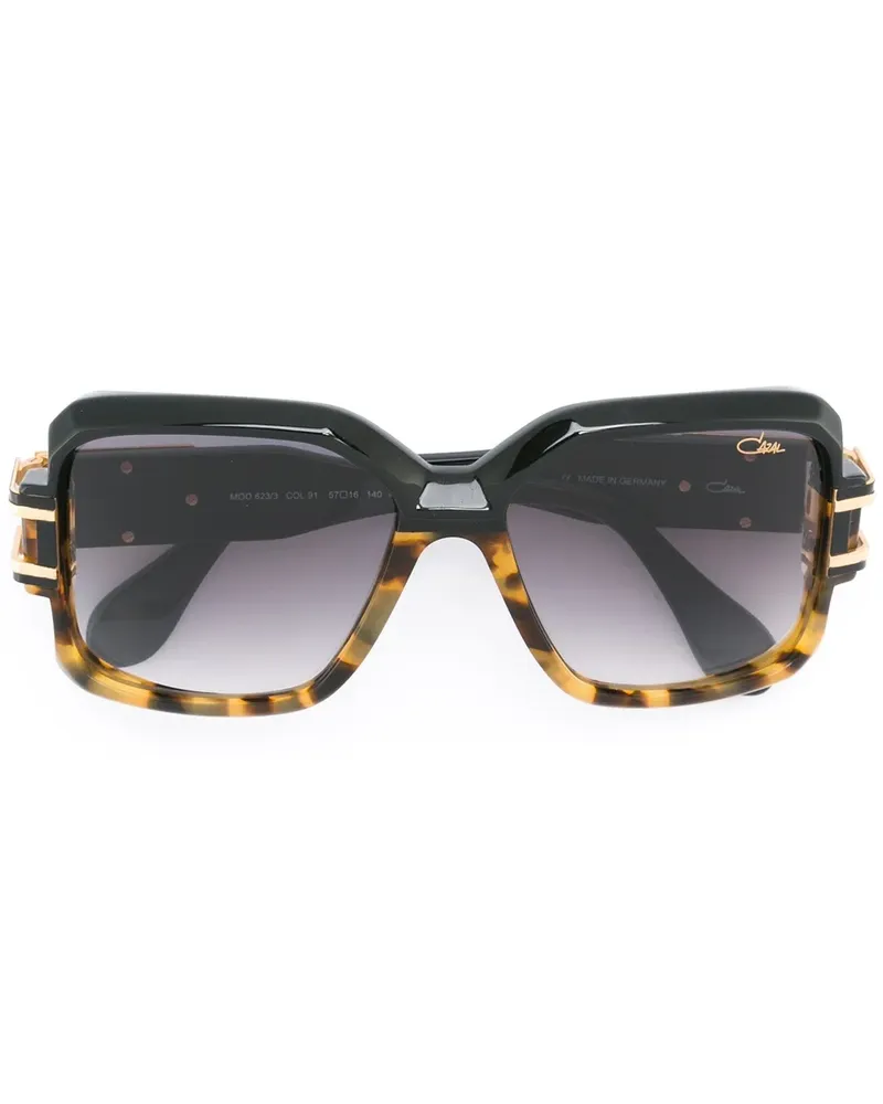 CAZAL Rechteckige Sonnenbrille - Schwarz Schwarz