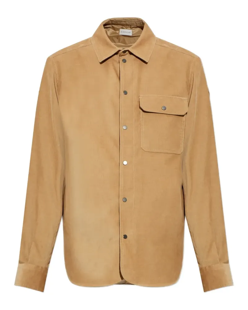 Moncler Hemd aus Cord - Nude Nude