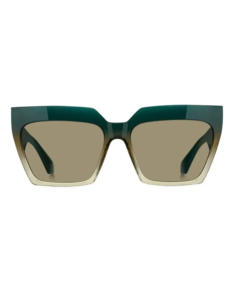 Etro Geometrische Sonnenbrille - Grün Grün