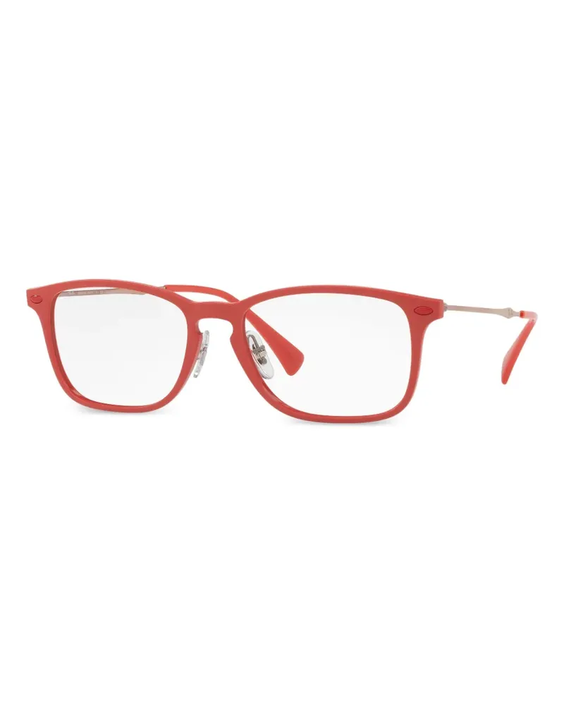 Ray Ban Brille mit eckigem Gestell - Rot Rot