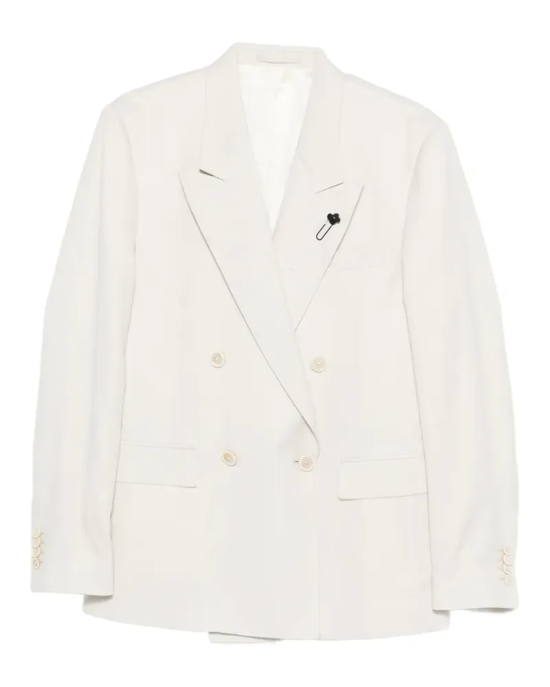 LARDINI Doppelreihiges Sakko - Weiß Weiß