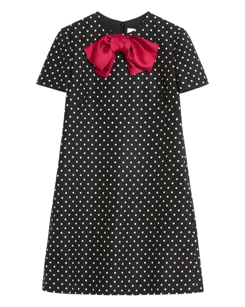 Valentino Garavani Supergran Minikleid mit Plusdepois-Print - Schwarz Schwarz