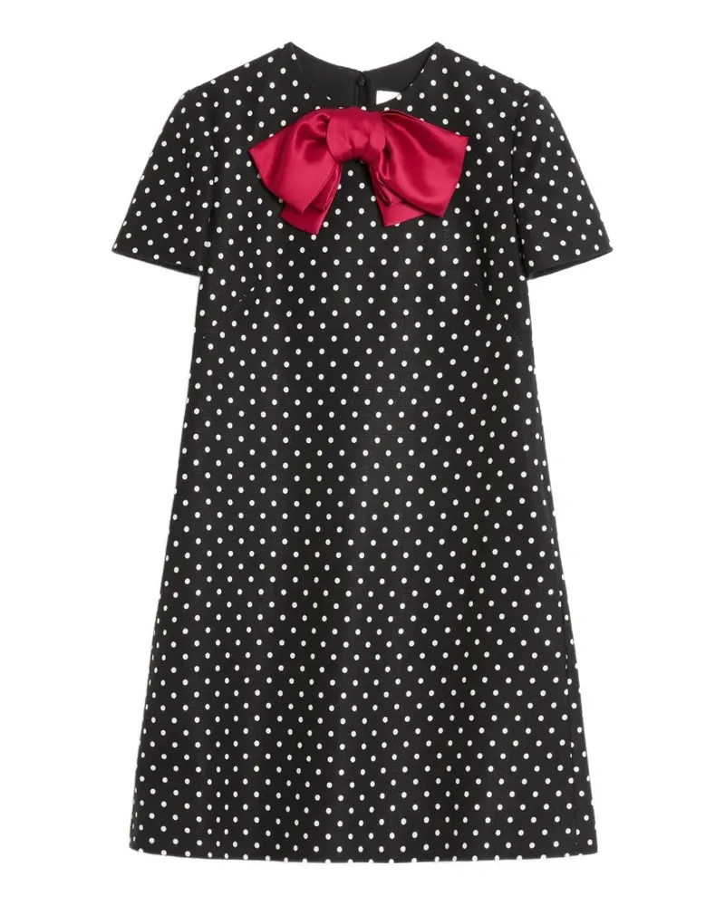Valentino Garavani Supergran Minikleid mit Plusdepois-Print - Schwarz Schwarz
