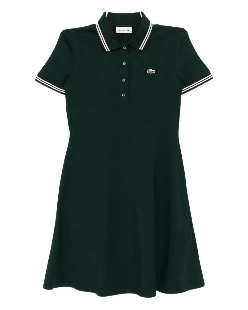 Lacoste Poloshirtkleid mit Logo-Applikation - Grün Grün