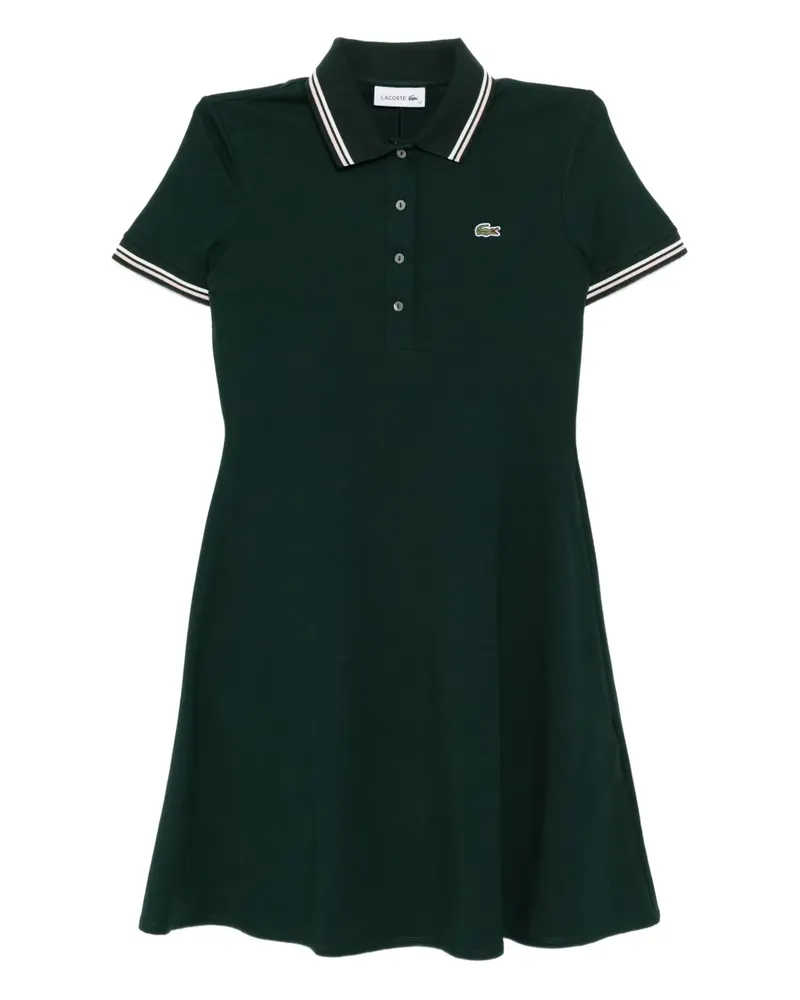 Lacoste Poloshirtkleid mit Logo-Applikation - Grün Grün