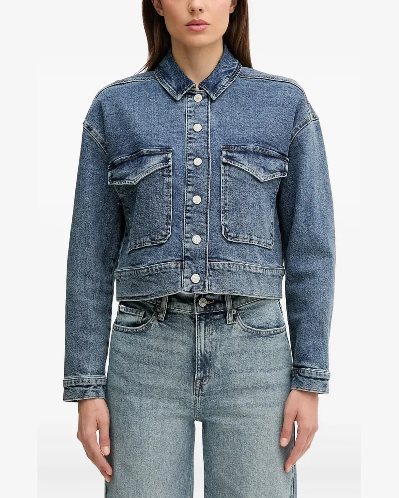 DKNY Geknöpfte Jacke mit Klappentaschen - Blau Blau