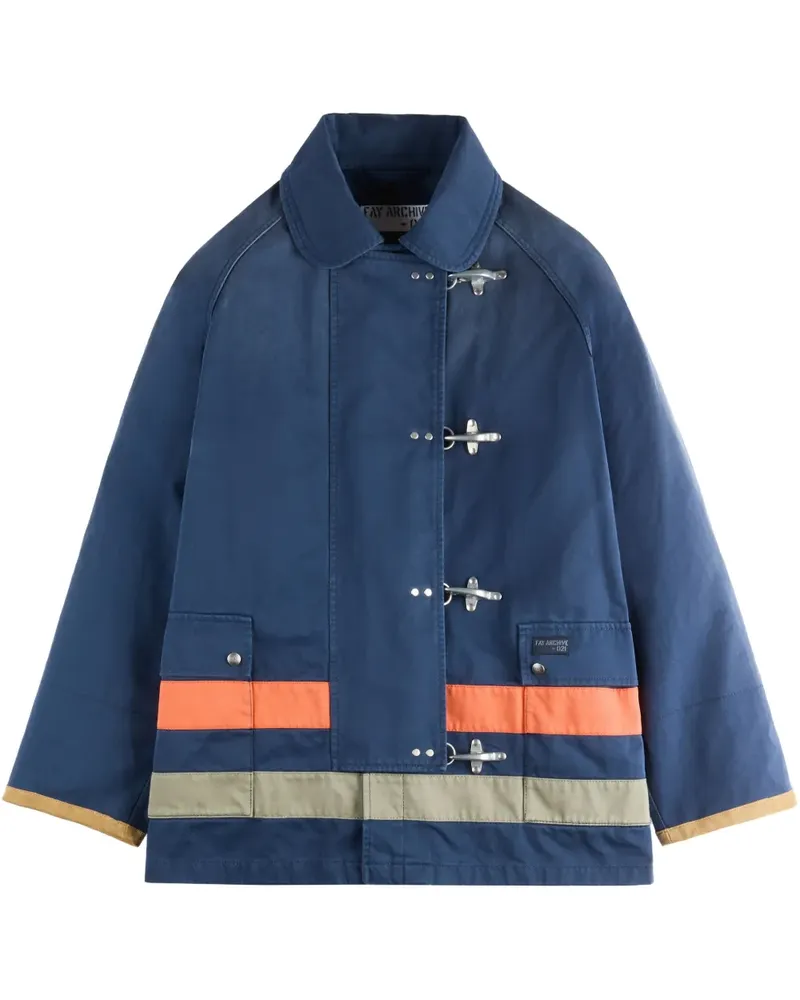 Fay Jacke mit Ganci-Detail - Blau Blau