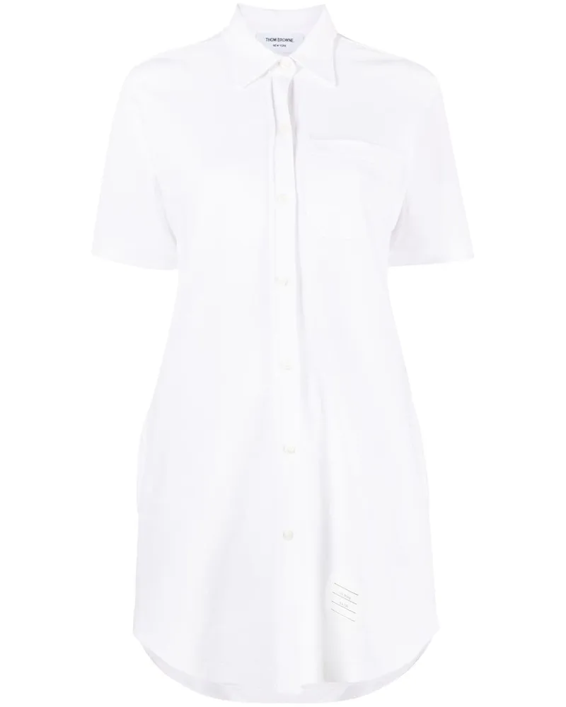 Thom Browne Kleid mit Pailletten - Weiß Weiß