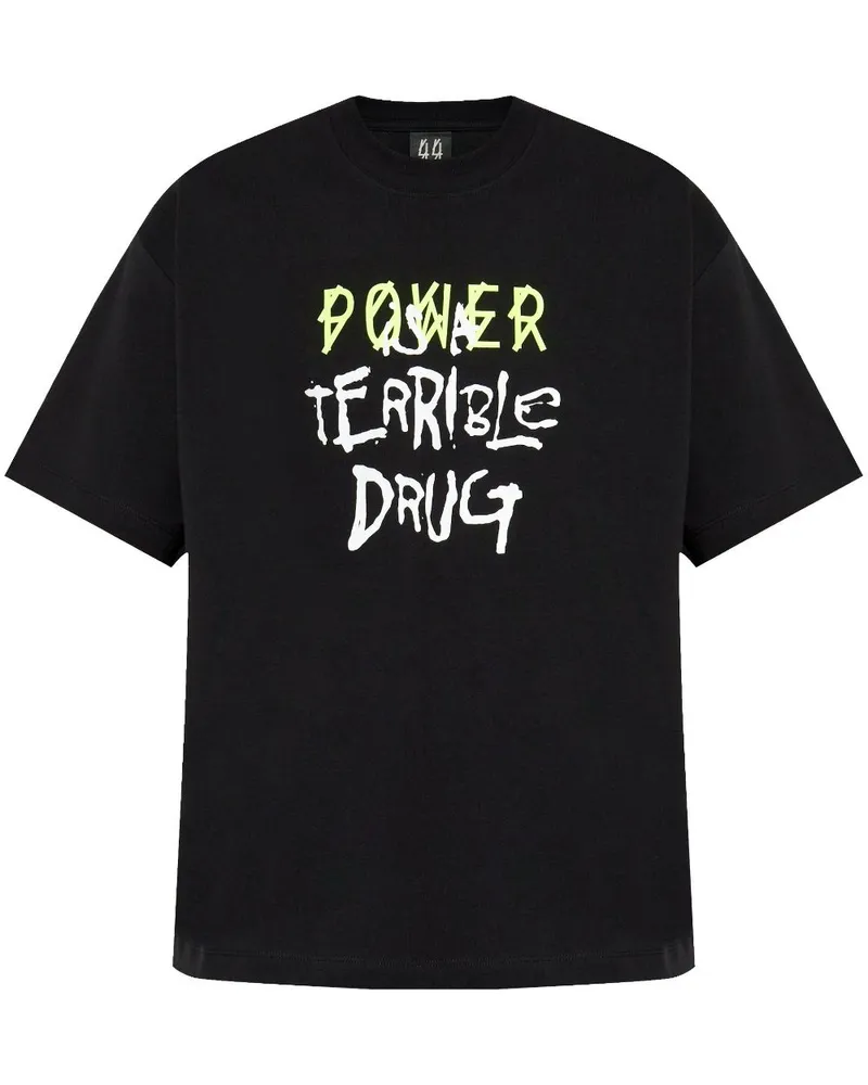 44 LABEL GROUP Power T-Shirt Schwarz