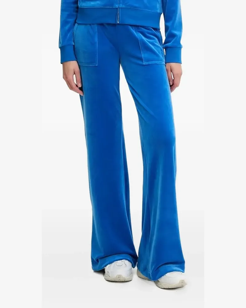 Juicy Couture Velours-Hose mit Pattentasche - Blau Blau