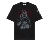 graphic-print t-shirt - Schwarz