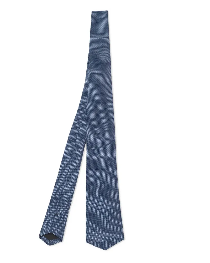 HUGO BOSS Krawatte mit Jacquardmuster - Blau Blau