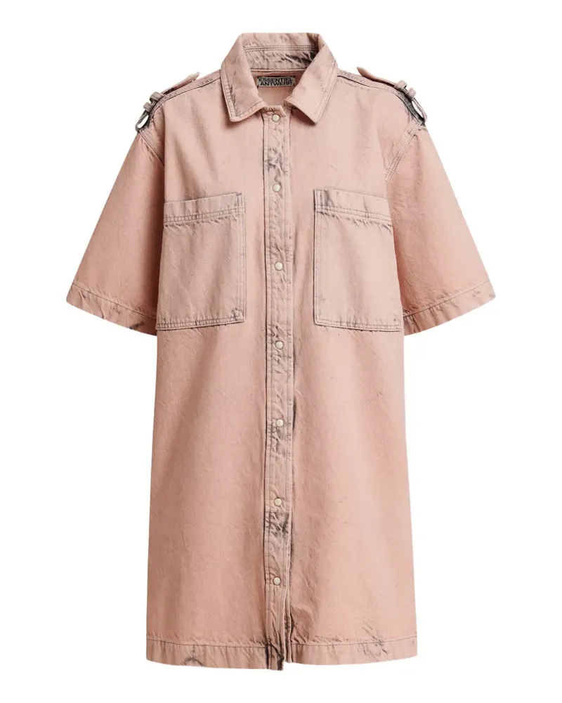 Essentiel Kenim Hemdkleid mit Schulterriemen - Rosa Rosa