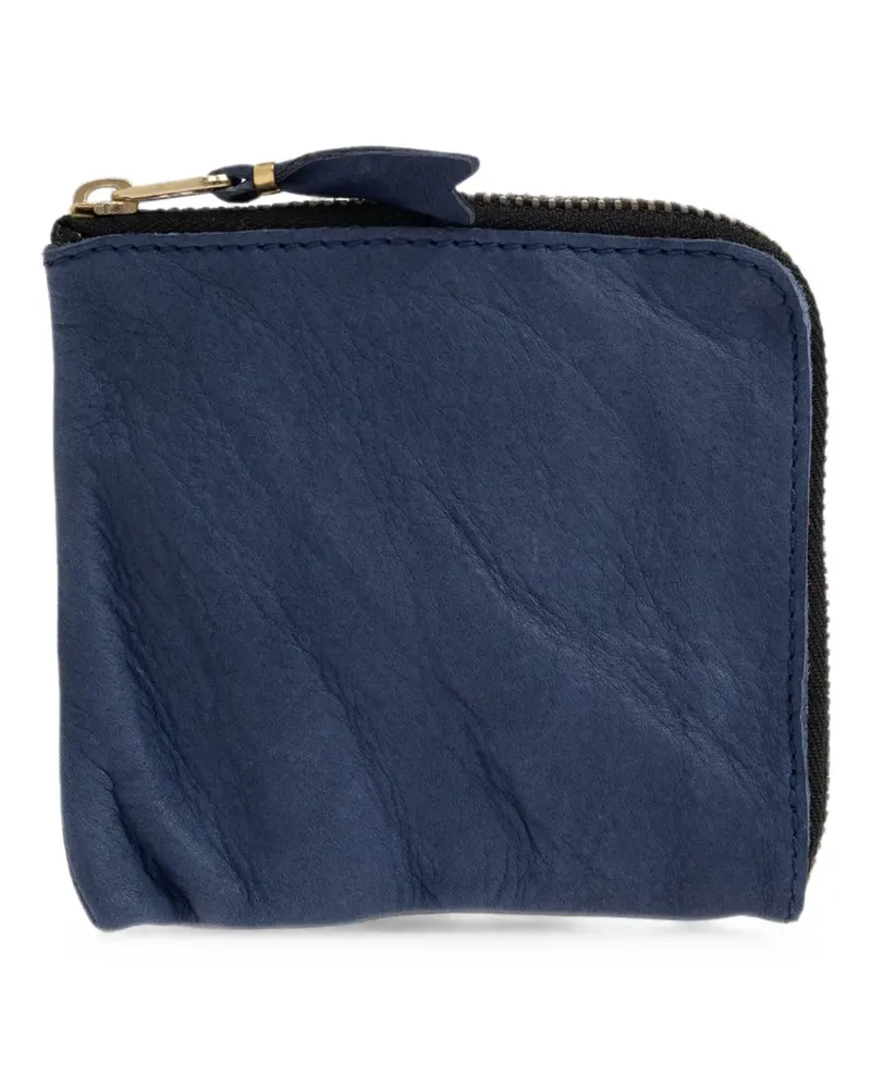 Comme des Garçons Portemonnaie aus gekörntem Leder - Blau Blau
