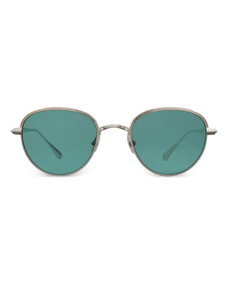 Garrett Leight Wells J geometric-frame sunglasses - Silber Silber