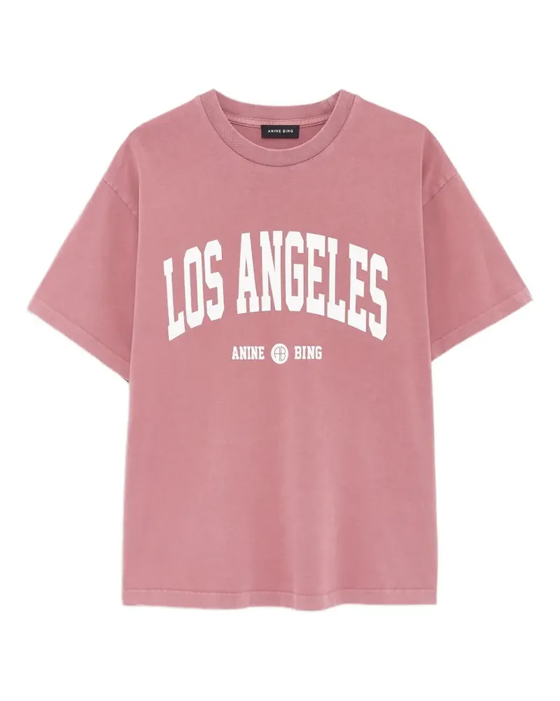Anine Bing Cade Tee Los Angeles University - Rot Rot